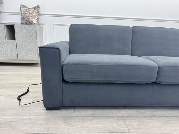 Furniture Village Electric 3 Seater Sofa Bed Charcoal Grey