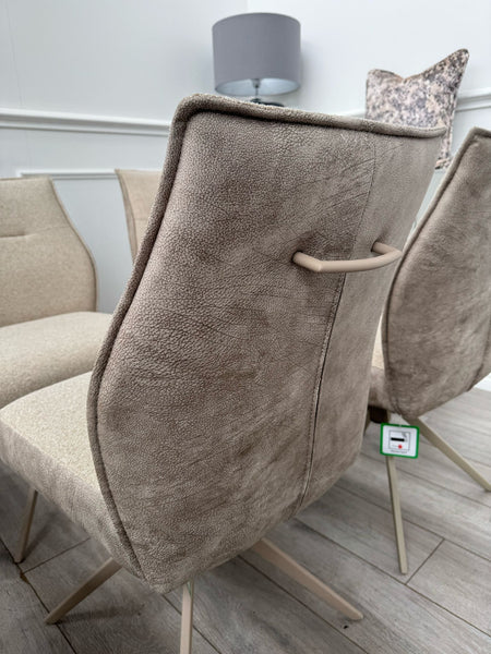 Furniture Village Mirage Taupe Beige Fabric Dining Chair (choose quantity)