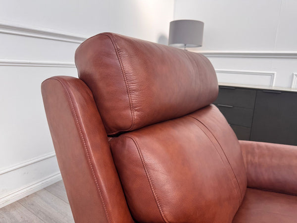 La-Z-Boy Winchester Brown Leather Power Recliner Armchair