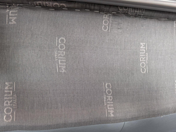 Sonno 3 Seater Sofabed In Baby Blue Leather Electric Power Pull Out