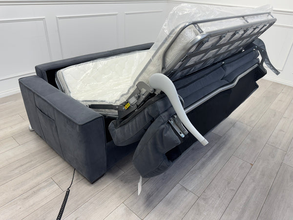Furniture Village Electric 3 Seater Sofa Bed Charcoal Grey