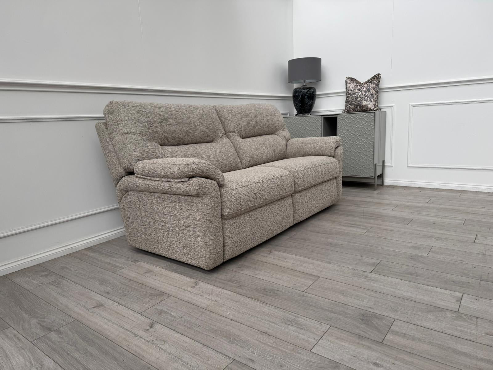G Plan Seattle Woven Beige Fabric 3 Seater Sofa RRP £2552