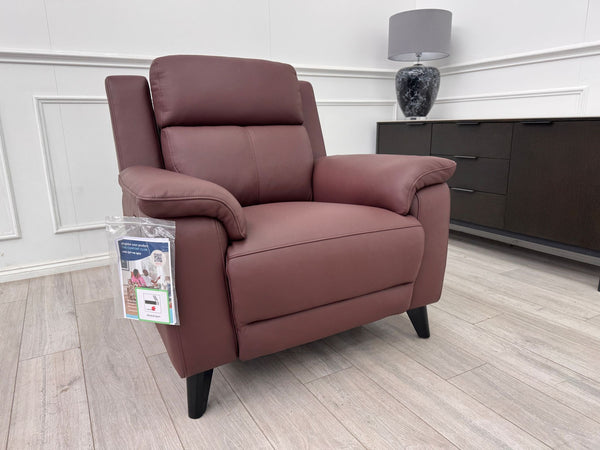 La Z Boy Bella Rose Brown Power Recliner Armchair