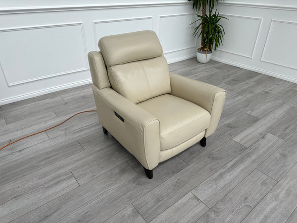 Zen Leather Power Recliner Chair Power Headrest Power Lumber