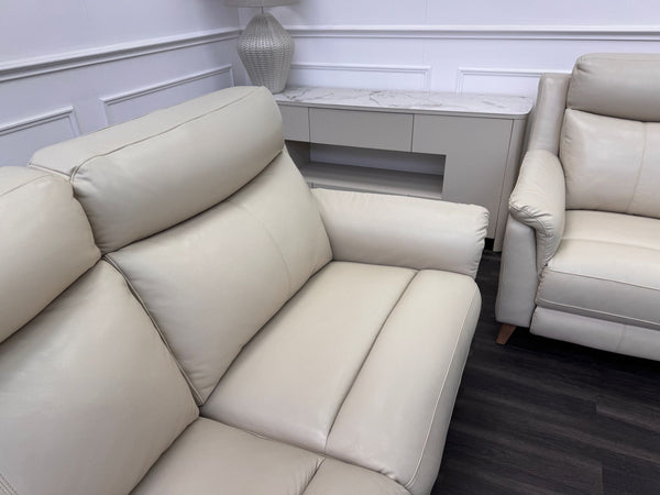La Z Boy Kenzie Leather 3 Seater & Armchair Power Recliner Sofa Set