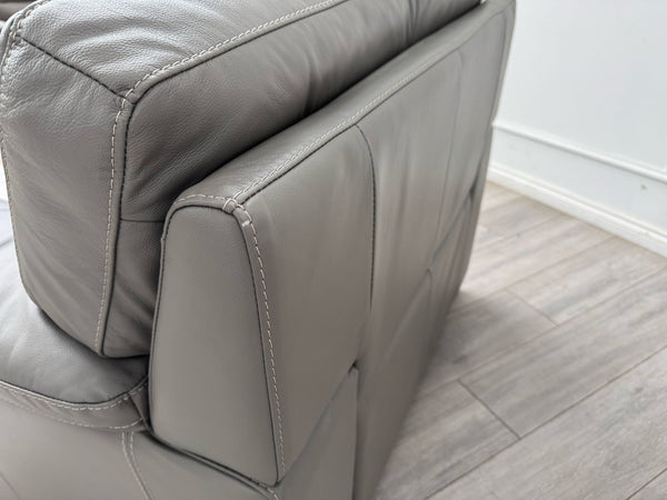Cozee Armchair Set in Grey Pure Leather