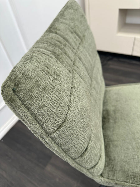 FV Saturn Green Fabric Swivel Dining Chair (Choose Quantity)