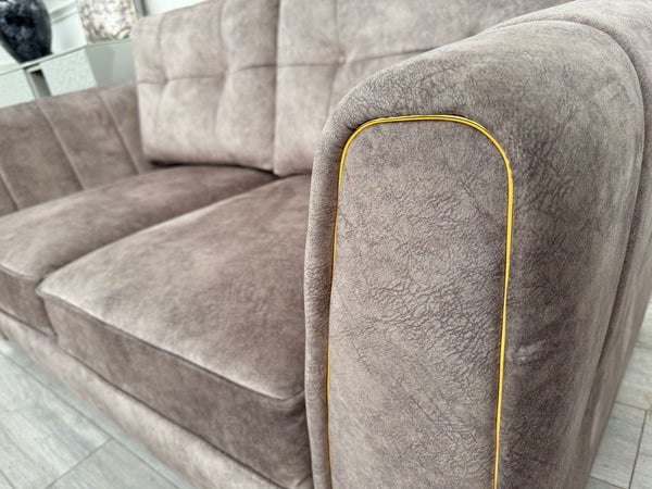 FURNITURE VILLAGE ARIANA 2+2 Seater Sofa Set Classic Back Dapple Chocolate