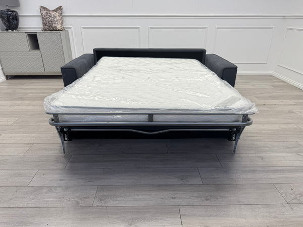 Sonno Electric 3 Seater Sofa Bed + 2x Armchairs Sofa Set Charcoal Grey + footstool