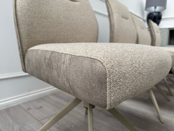 Furniture Village Mirage Taupe Beige Fabric Dining Chair (choose quantity)