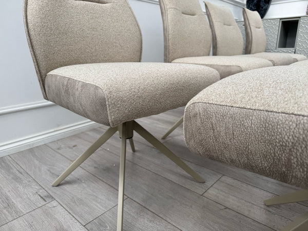 Furniture Village Mirage Taupe Beige Fabric Dining Chair (choose quantity)