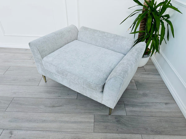 Grey Chenille Large Pet Sofa - Dog Sofa Bed