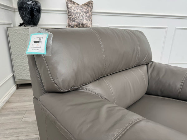 Cozee Armchair Set in Grey Pure Leather