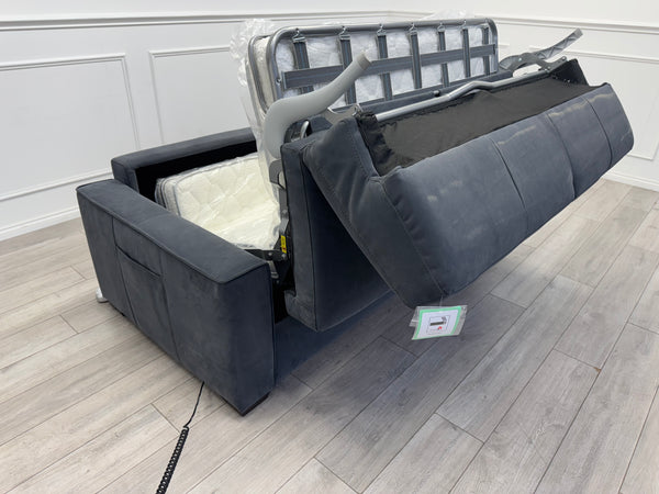 Furniture Village Electric 3 Seater Sofa Bed Charcoal Grey