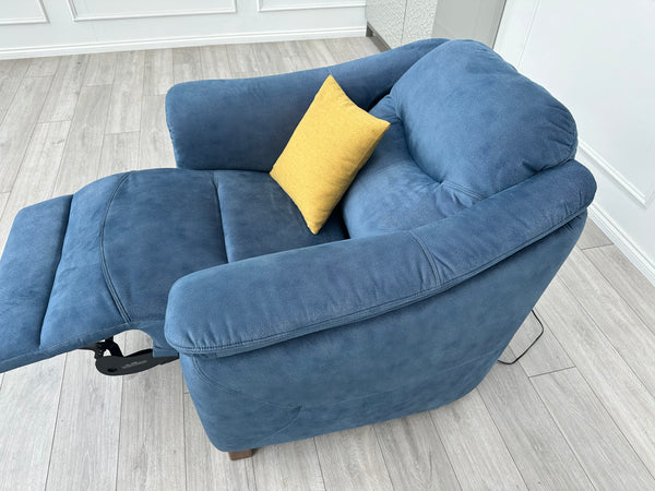 Jackson Power Recliner Armchair Stingray Indigo Fabric RRP £1,809