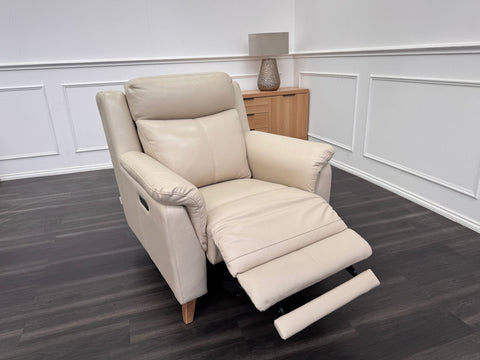 La Z Boy Kenzie Leather Power Recliner Power Headrest Leather Armchair