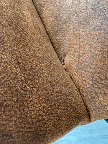 Njord Swivel Dining Chairs Rust Fabric