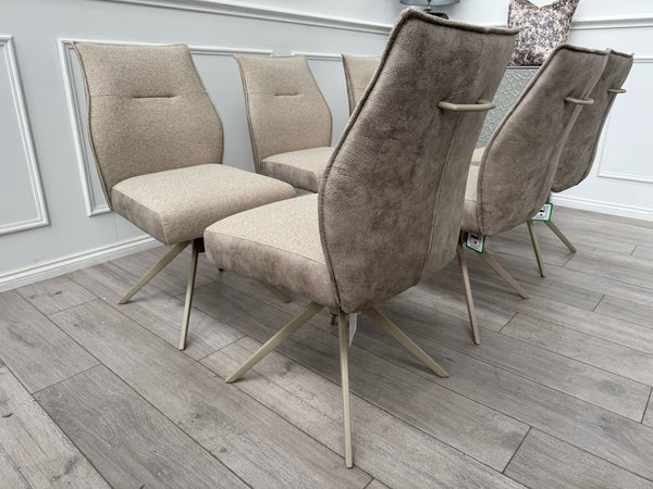 Furniture Village Mirage Taupe Beige Fabric Dining Chair (choose quantity)