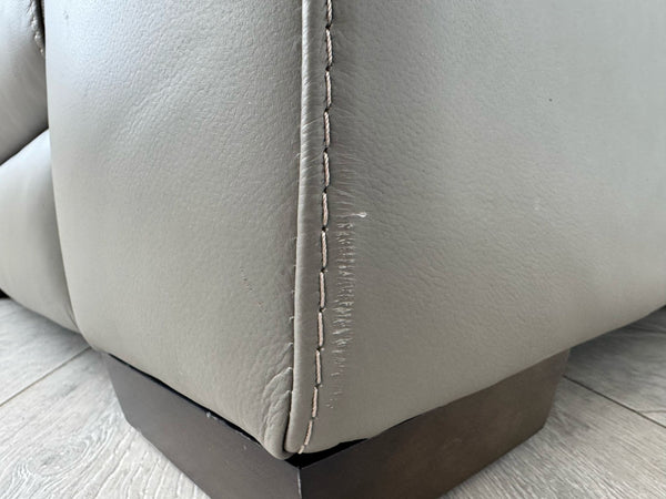 Cozee Armchair Set in Grey Pure Leather