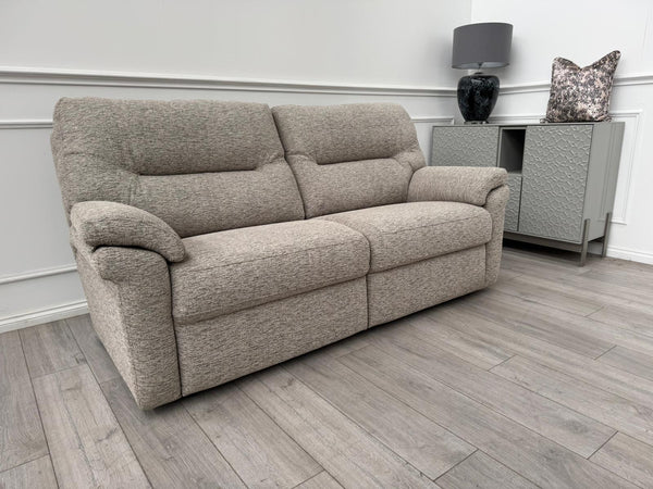 G Plan Seattle Woven Beige Fabric 3 Seater Sofa RRP £2552