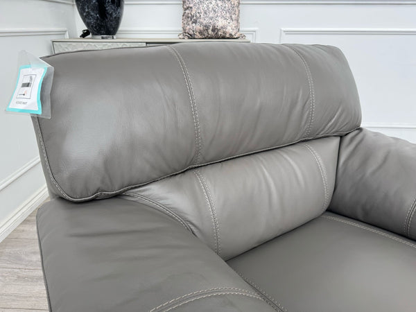 Cozee Armchair Set in Grey Pure Leather
