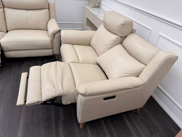 La Z Boy Kenzie Leather 3 & 2 Seater Power Recliner Sofa Set
