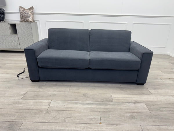 Furniture Village Electric 3 Seater Sofa Bed Charcoal Grey