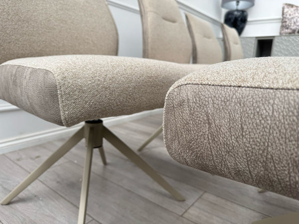 Furniture Village Mirage Taupe Beige Fabric Dining Chair (choose quantity)