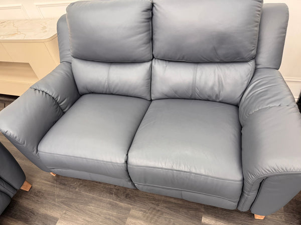 La Z Boy Vienna Pacific Leather 3 & 2 Seater Power Recliner Sofa Set