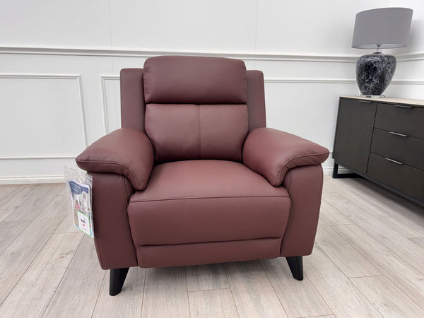 La Z Boy Bella Rose Brown Power Recliner Armchair