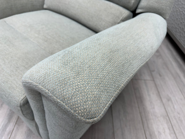 Parker Knoll Colorado Duck Egg Blue Fabric Armchair Power Recliner