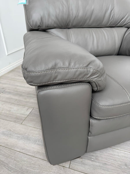 Cozee Armchair Set in Grey Pure Leather