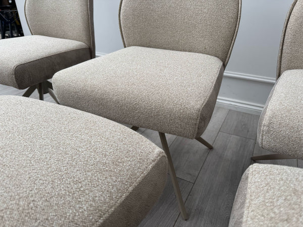 Furniture Village Mirage Taupe Beige Fabric Dining Chair (choose quantity)