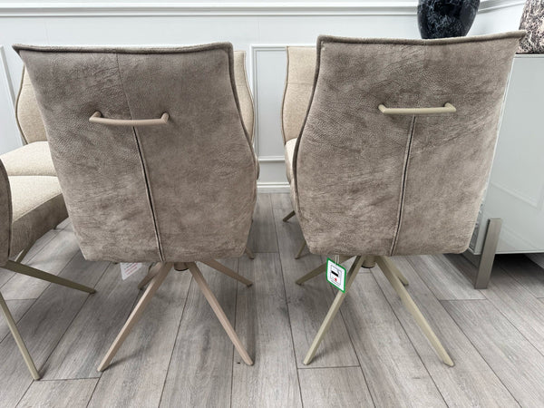 Furniture Village Mirage Taupe Beige Fabric Dining Chair (choose quantity)