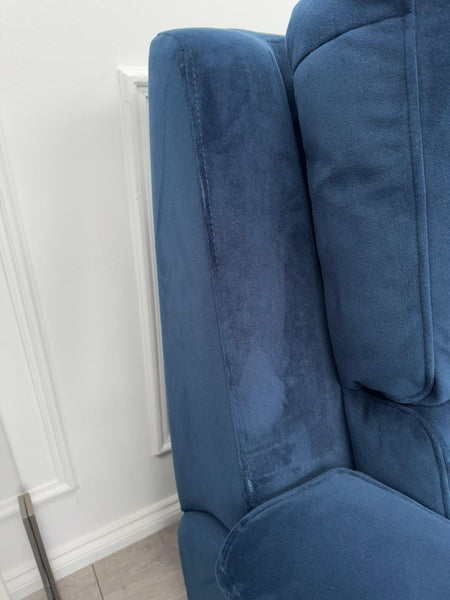 G Plan Harper Plush Indigo Premium Velvet Static 3 Seater + Armchair RRP £3,952