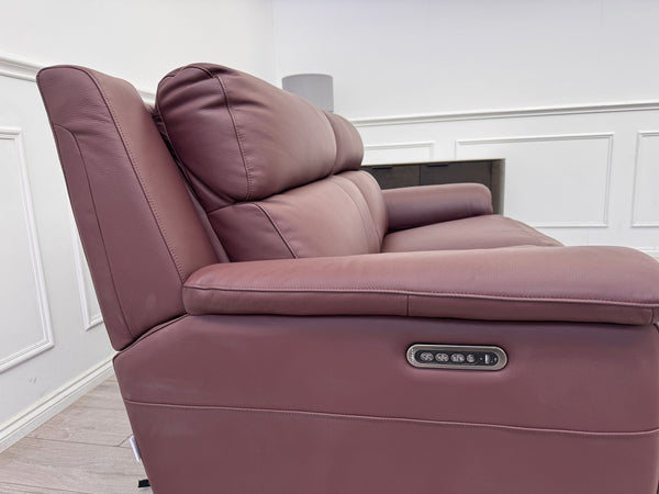 La Z Boy Bella 3 Seater Leather Power Recliner