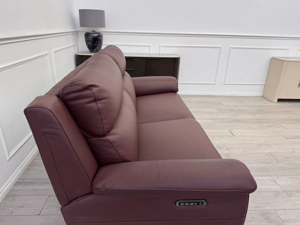 La Z Boy Bella 3 Seater Leather Power Recliner