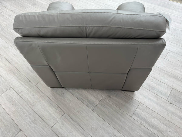 Cozee Armchair Set in Grey Pure Leather