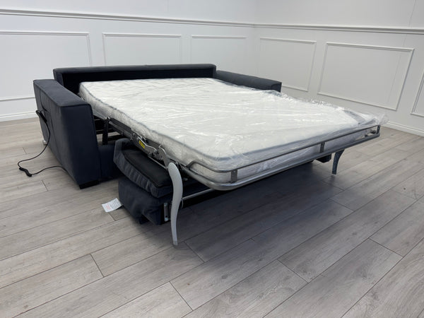 Furniture Village Electric 3 Seater Sofa Bed Charcoal Grey