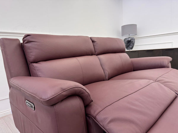 La Z Boy Bella 3 Seater Leather Power Recliner