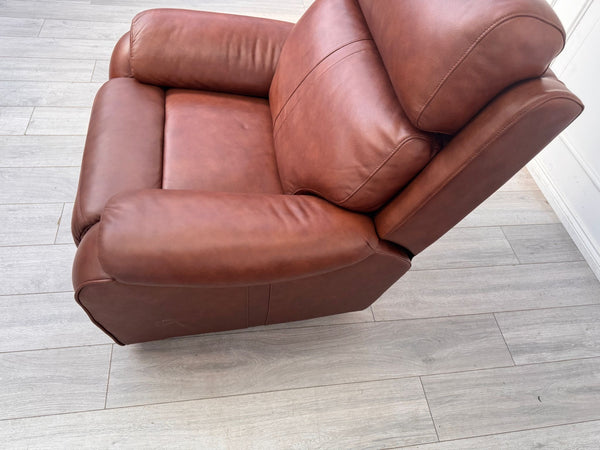 La-Z-Boy Winchester Brown Leather Power Recliner Armchair