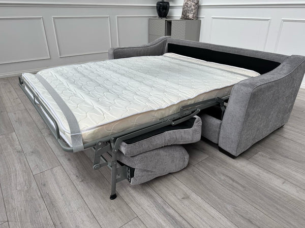 Furniture Village Optimus 3 Seater Sofabed Sofa Grey Fabric