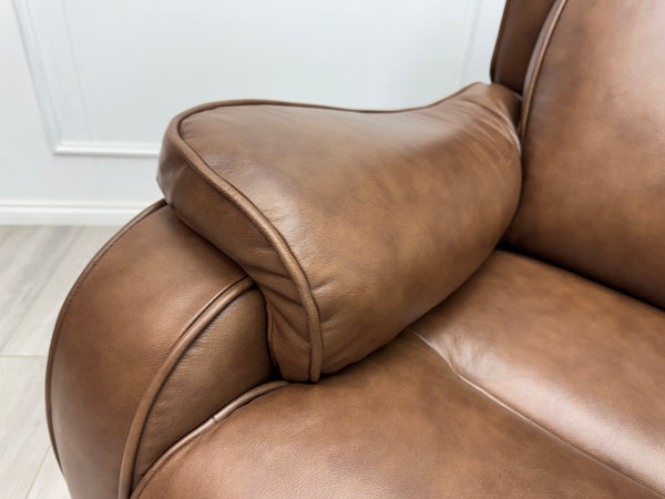 Parker Knoll Boston Leather Lift and Rise Recliner Armchair Brown Leather RRP £3445