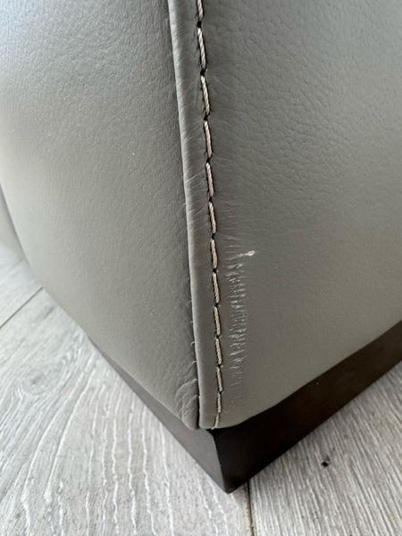 Cozee Armchair Set in Grey Pure Leather