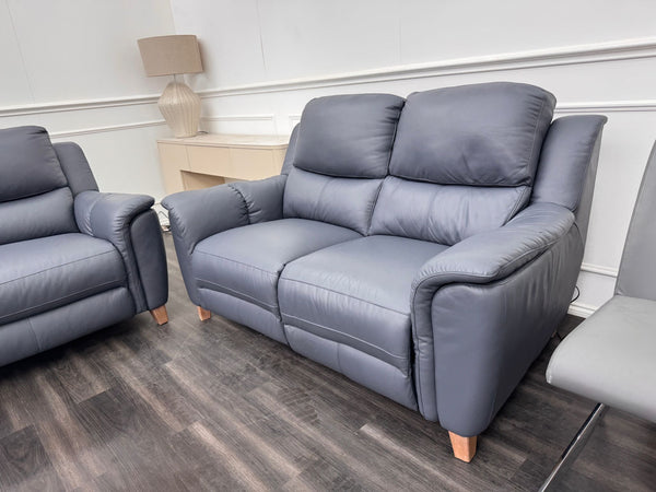 La Z Boy Vienna Pacific Leather 3 & 2 Seater Power Recliner Sofa Set