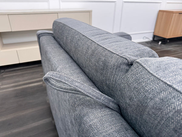 Optimus 3 Seater Grey Fabric Sofa Pull Out Bed Including Mattress