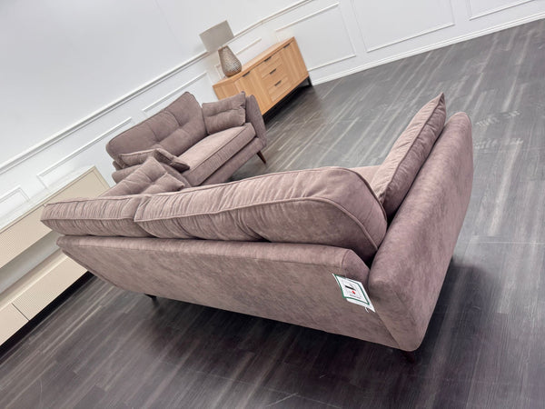 French Connection Zinc Mocha 4 Seater Sofa and Cuddle Loveseat Chair Sofa Set