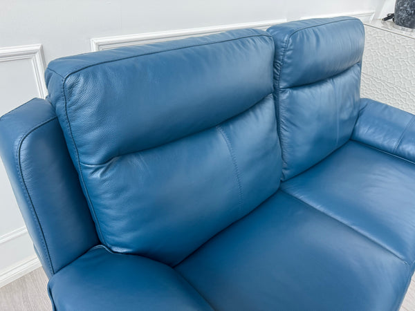Starlight 3+2 Seater Sofa Set Power Seat Headrest Navy Leather