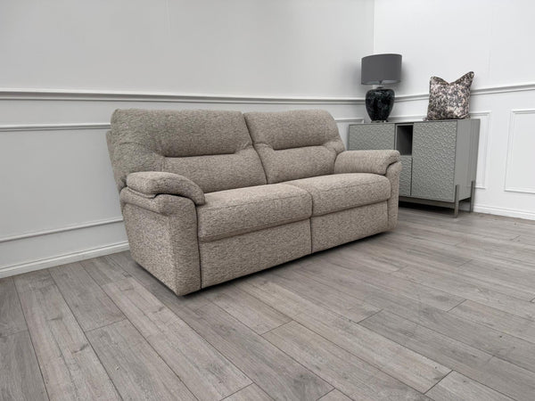 G Plan Seattle Woven Beige Fabric 3 Seater Sofa RRP £2552