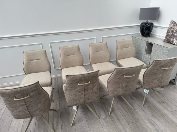 Furniture Village Mirage Taupe Beige Fabric Dining Chair (choose quantity)